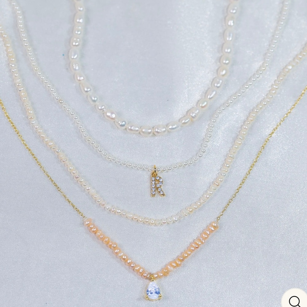 Fresh water pearl necklace. NWOT never worn, perfect condition. 17” with 2” ext - Picture 4 of 4